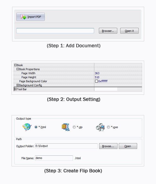 free_flash_brochure_maker_steps