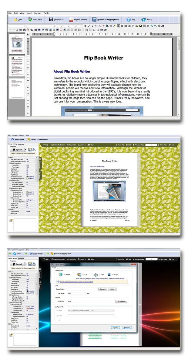 Flash Brochure Writer screenshot