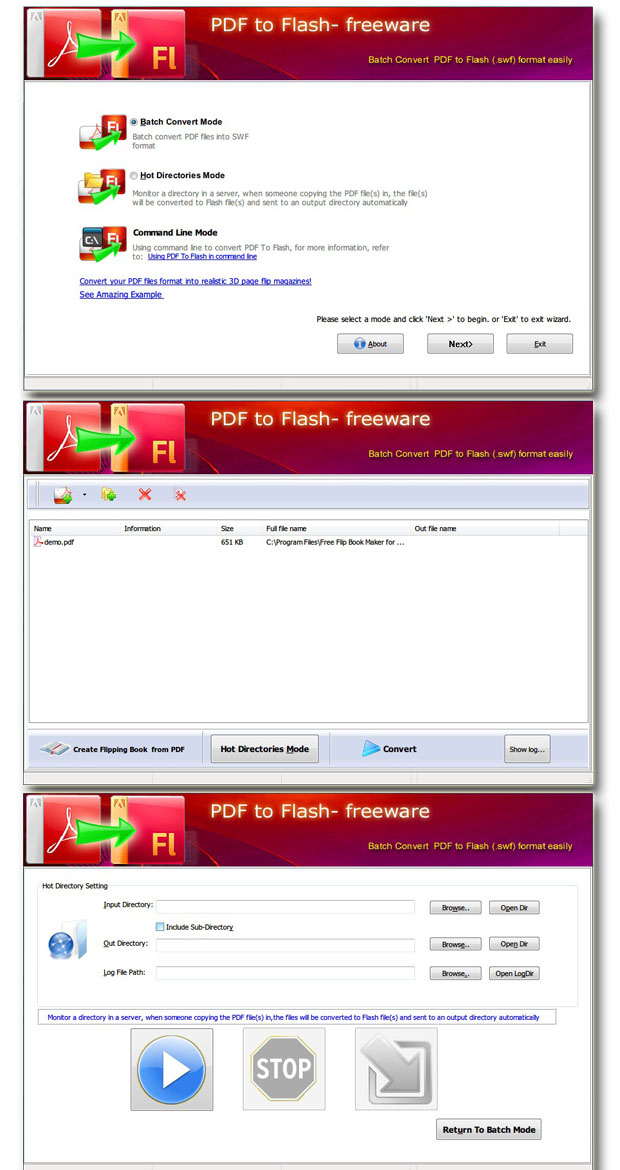 Free Flash Brochure Maker for PDF screenshot