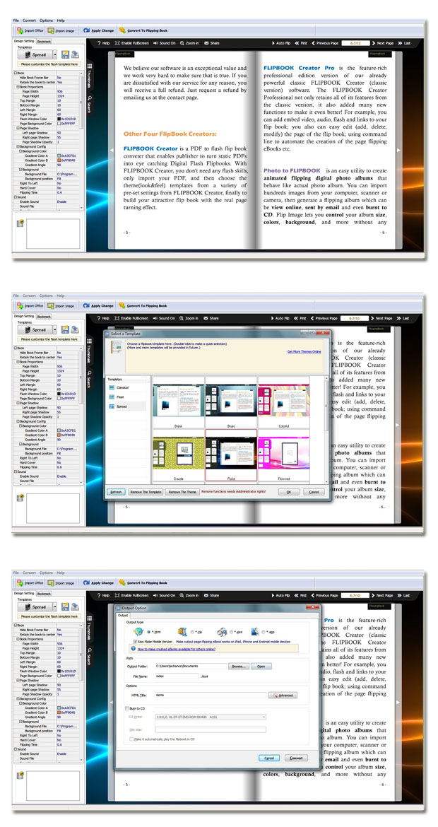 Office to Flash Brochure screenshot
