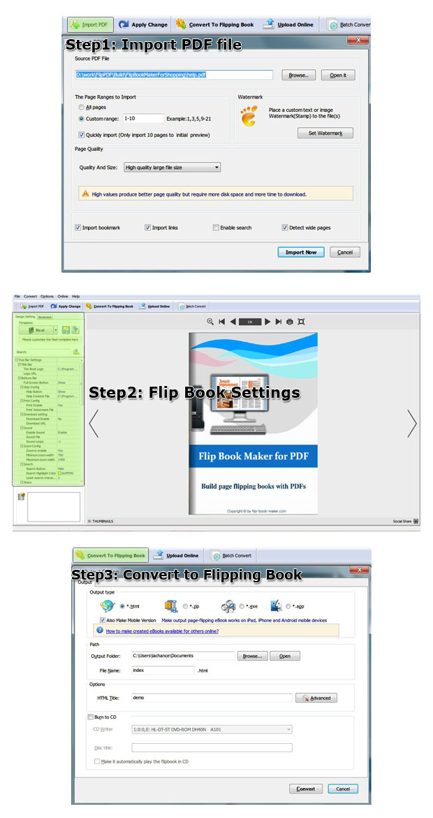 pdf_to_flash_brochure_steps