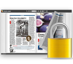 PPT to Flash Brochure access authorization limitation on downloading, printing, sharing